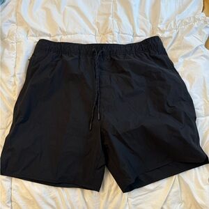Jcrew black lined tech doc shorts - Black